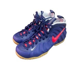 Nike Air Foamposite Pro Blue Red White USA Sneakers CJ0325-400 Size 8.5 US